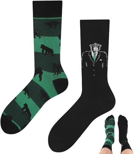 TODO Colours Chaussettes amusantes à motif, multicolores, colorées, loufoques pour exprimer la joie de vivre, 43-46