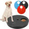 BEZHGOC Dog Nail Scratchboard, 3 in 1 Dog Scratch Board for Nails with Built-in Snack Box Sandpaper Rotating Round Dog Claw Grinder Dog Nail File Toy for Pets Nail Care(3 Sandpapers Included)