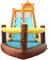 bouncy castle, Solid Security Bouncy Castle Inflatable Bounce House Slide Bouncer Climbing Wall Ball Pit House Sets Up in Seconds