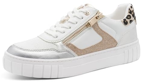 MARCO TOZZI Damen Sneaker weiches Feel Me Wechselfußbett weiches Innenfutter Modern