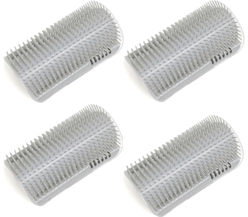 Flaroey Pet Grooming Comb Corner Wiper Cat Tickler Massage Tickling Cat Toy Self-Hi