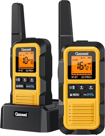 Gaswei G2Pro+ Wasserdicht Walkie-Talkie für Langstrecke FM Radio