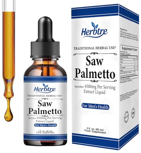 Saw+ | 4500mg Maximum Strength Serving | Sawpalmeto Extract & Prostate Supplement for Men | Fast Absorption | for Male Health, Strength, Performace | 60ml Herbal Supplement