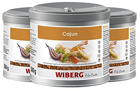 Wiberg Cajun Gewürzzubereitung, 280g 3er Pack