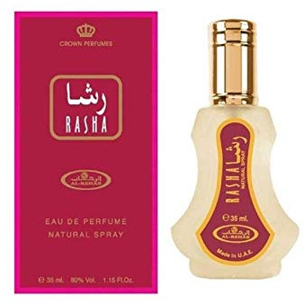 Al Rehab Parfüm Spray 35ml Rasha Attar + 1 Bakhoor Al Zahra