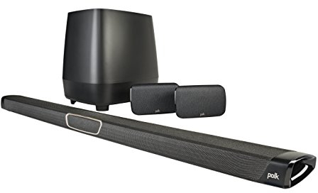 Polk Audio MagniFi MAX SR 5.1canales 400W Negro Sistema de Cine en casa - Equipo de Home Cinema (No se Incluye, 5.1 Canales, 400 W, DTS,Dolby Digital 5.1, 60 W, 7,62 cm (3))