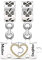 GNOCE Mutter und Tochter Charm Anhänger 925 Sterling Silber Mütterliche Bindung Perlen Charms mit Hohlklee für Armbänder Halsketten