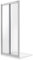 Idralite Porte de Douche 90CM H185 Verre Transparent Ouverture Saloon avec 2 parois pivotantes Mod. Clint