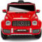 Babycar Mercedes G63 Sportversion AMG (rot) Elektroauto für Kinder Offiziell mit Lizenz 12 Volt Batterie mit Fernbedienung 2,4 GHz Türen mit MP3