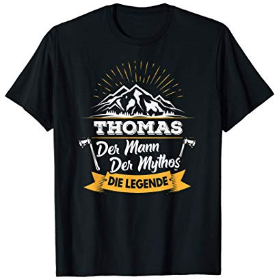 Thomas personalisiertes Geschenk, Mann Mythos Legende T-Shirt