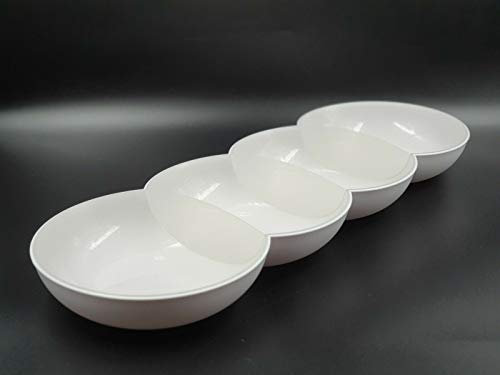 TUPPERWARE Tupper Allegra Perle weiß Servierschale Servierschalenquartett Raupe Servierschüssel