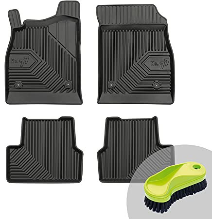 Frogum No.77 Ganzjahresset von 4 Auto Gummifußmatten für Chevrolet Cruze I, OPEL Astra J | Premium Qualität/Langlebiges TPE Material | Hergestellt in der EU | Polsterbürste gratis