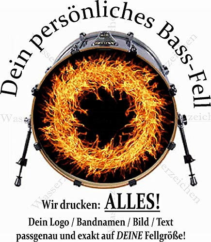 WildeBabsKLBT Wunschmotiv Bassdrum-Aufkleber Sticker 51 cm 20 Zoll
