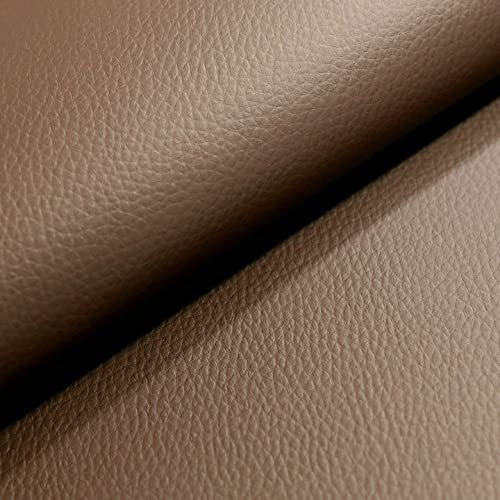 TOLKO 1m Lederimitat mit Rindsleder Optik | weiche Premium Meterware | Stuhl Bank Sessel Sofa Sitzbezug 140cm breit | Kunstleder Bezugstoff Polsterstoff Polsterbezug Möbelstoff