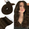 Hetto Tape Extensions Echthaar Braun Tape in Extensions Echthaar Dunkel Braun Seidig Gerade Invisible Tape Klebe Remy Haarverlangerung 20pcs 30g 30 cm #4