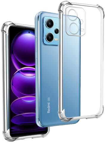 Funda Anti-Shock Gel Transparente para XIAOMI REDMI Note 12 5G - XIAOMI Poco X5, Ultra Fina 0,33mm, Esquinas Reforzadas, Silicona TPU de Alta Resistencia y Flexibilidad