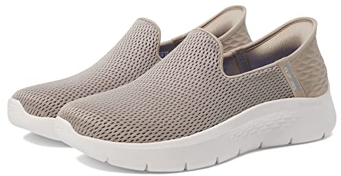 Skechers Women's Hands Free Slip-ins Go Walk Flex-Relish Sneaker, Blue Taupe, 7 UK Wide