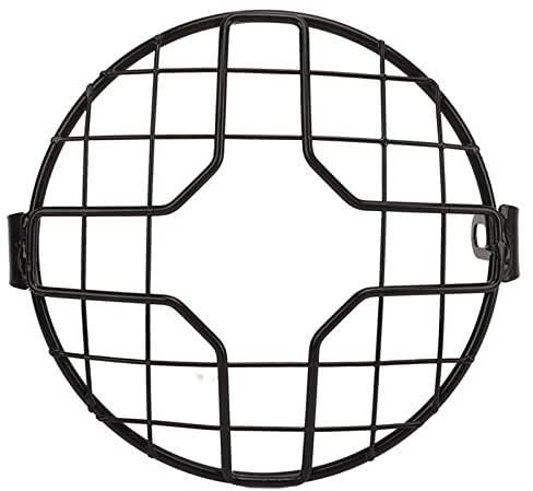 Copertura Faro Moto, Protezione Faro Moto Universale Griglia Copertura Griglia Griglia Faro per Moto con Fari da 6,5 pollici (Sezione trasversale)