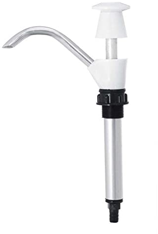Blogiiup Sink Water Hand Pump Tap, Double Action Motorhome Hand Water Pump, Replacement Pumping Tool for Home Office Travel Camping (White)