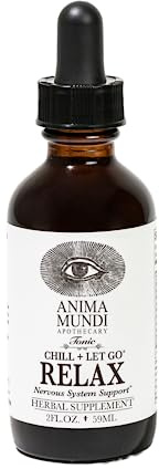 Anima Mundi Apothecary Relax Tonic Nervous System Support - Natural Calm Aid & Mood Enhancer - Achieve Stress Relief with Lemon Balm, Passionflower, Chamomile, Ashwagandha Root & Lavender (2 fl oz)