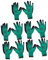 Angoily 5 Pair Safety Work Gloves, NylonGloves Grip, Gardening Gloves, Needle Proof Gloves, Work Gloves for Gardening Outdoor Fishing Car Cleaning