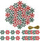 30 Stück Weihnachten Süßigkeiten Ornament, Swirl Candy Girlande Baum Anhänger, Acryl Bonbons Dekor für Xmas Home Candy Party
