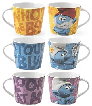 Home Puffi Set 6 Tazze Jumbo, Porcellana, Senza Piattino, 400cc