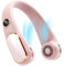 Koonie Neck Fan Rechargeable 5 Speeds, Portable Personal Fan, Hands Free Bladeless Fan, Battery Operated Wearable Fan Adjustable, Screen Design, Cooling Fan For Travel, Outdoor, Indoor (pink)