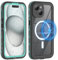 WindRen für iPhone 15 Hülle Wasserdicht für MagSafe, 360 Grad Outdoor Schutzhülle mit Displayschutz, Wasserfest Handyhülle Staubdicht Stoßfest Panzerhülle für iPhone 15 Case 6,1 blau