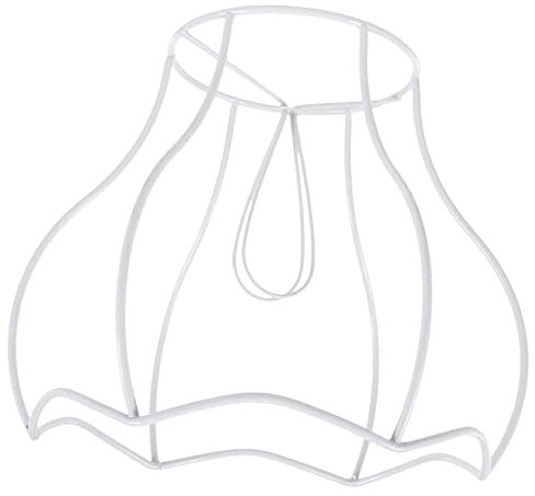 KICHOUSE Marco de Pantalla de LáMpara de Hierro para Diy Soporte Europeo para Lámparas de Mesa Estructura Decorativa de 15.2cm para Salón Cafetería y Oficina