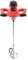 1500 W Mixer di mortaio miscelatore beton impastatrice regolabile a 6 velocità betoniera portatile miscelatore vernice elettrica, per miscelare pittura, cemento, gesso, colla