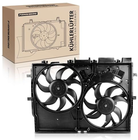 Frankberg Ventola del Radiatore 2/4-Poli Ventilatore Doppio Compatibile con Ducato Bus 250 2.2L-3.0L 2006-2024 Ducato Combi 250 2.2L-3.0L 2006-2024 Replace# 1342690080