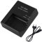 LP-E10, caricabatterie rapido LC-E10 LP-E10, compatibile con Canon-EOS 1100D, 1200D, 1500D, 3000D, X50, alimentatore per fotocamera, Canon-EOS con cavo di alimentazione UE