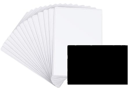 Crepundia Fotorahmen,Holz Set Keilrahmen Magnetische Bilderrahmen-Foto-Magneten mit PVC-Tasche Frigerator Magnetischer Bilderrahmen 100x150mm(White)