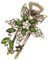 Garneck Flower Hair Clip Sparkly Hairpin for Women Floral Hair Barrette Bottle Green