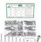 120 Pz Set di Viti M6, Viti Bulloni e Dadi Kit, Bulloni Viti a Testa Cilindrica con Esagono Incassato e Dadi e Rondelle Set, Viti Bulloni a Testa Esagonale e Dadi, DIN912 Viti a Brugola(Argento)