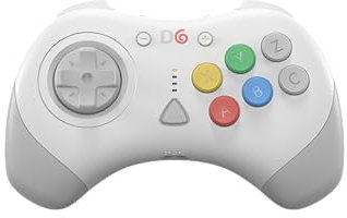 Retro Fighters D6 Dreamcast Wireless Controller for Switch/PC/Dreamcast, White