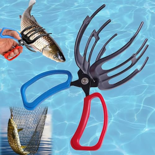 Pinza per Artigli da Pesca,Pinza per Pesci a 3 Artigli,Multi Funzione Pinze da Pesca,Pinza da Pesce Multifunzionale in Metallo,Multifunzionale Pinze da Pesca in Metallo,per la Pesca e la Cattura