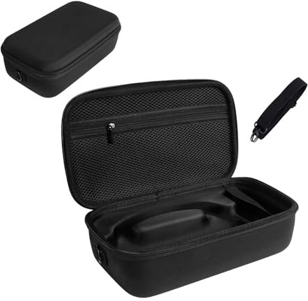JOYSOG Étui de transport rigide pour enceinte portable JBL Charge 6 avec bandoulière (noir)