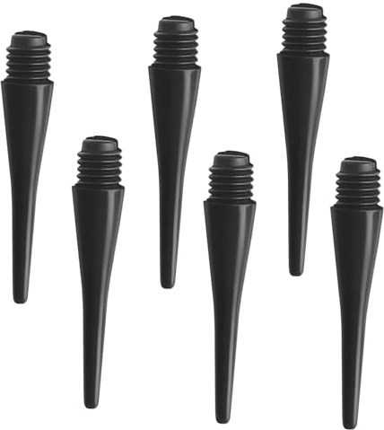 ShiJiuYou 100 Stück Dartspitzen Kunststoff, Softdart Spitzen Softdarts, Dartpfeil Spitzen mit 2BA Gewinde, Dartpfeile Kunststoffspitzen Kunststoff-Dart-Spitzen, Ersatzspitzen(Schwarz)