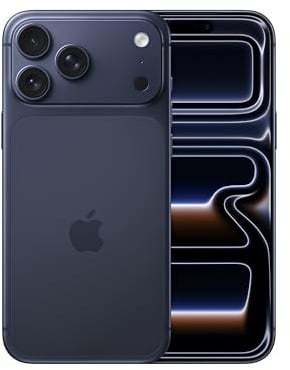 Apple iPhone 17 Pro Max 1 To : Écran 6,9 pouces avec ProMotion, Puce A19 Pro, Autonomie record sur iPhone, Système caméra Pro Fusion, Caméra avant Center Stage ; Bleu intense