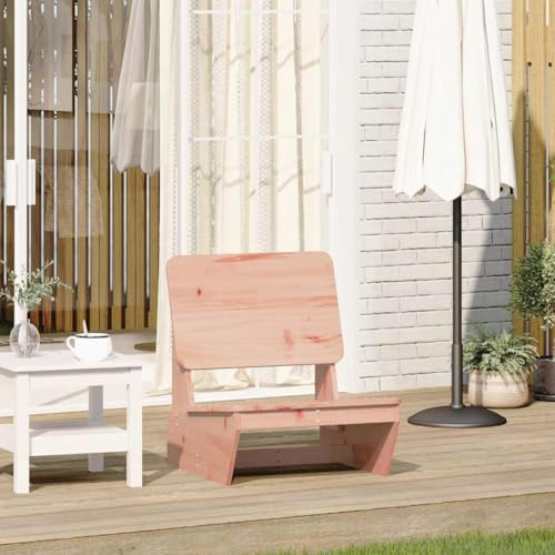 Teenpull Gartenstuhl 60x64x70,5 cm, Massivholz Douglasie, robust, langlebig, für Außenbereich geeignet, Bequeme Rückenlehne, rustikaler Charme