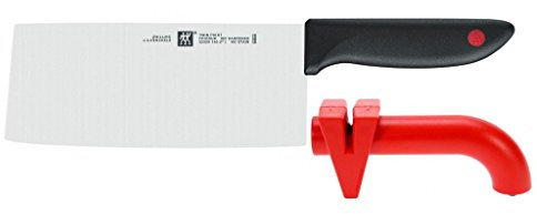 Zwilling Twin Point Chinesisches Kochmesser 18 cm + Messerschärfer im SET, 2er pack