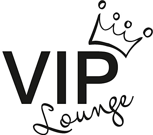 GRAZDesign Wandtattoo Wohnzimmer Sprüche VIP Lounge Luxus - Wandaufkleber Familie, Teenager - 45x40cm / 091 gold