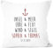 SpecialMe® Kissen-Bezug mit Namen und Datum Anker Liebesspruch Kissen-Hülle Baumwolle personalisierte Geschenke weiß Unisize