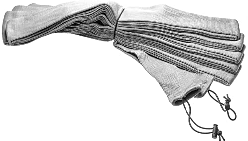 vhbw Schutzüberzug kompatibel mit BVC EBS Zentral-Staubsaugerschläuchen - Ø 60 mm, 11 m lang Grau