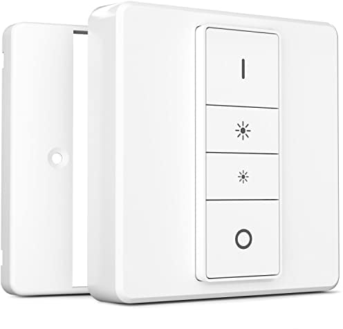 IYOKI® Classic Switch Cover for Philips Hue Dimmer V1, Compatible with Hue Switch Cover, Remote Light Switch Plate Adapter, 1-Gang (2-Pack)