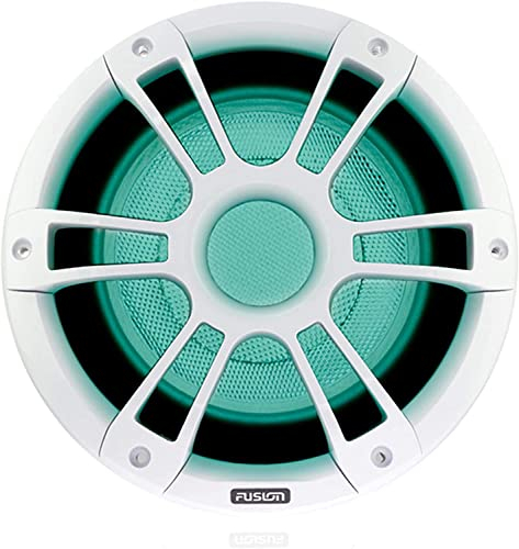 Garmin Fusion Signature Series 3, SG-SL102SPW Sports White 25.4 cm Marine Subwoofer, mit CRGBW LED-Beleuchtung, eine Marke (010-02435-10)