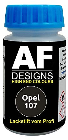 Alex Flittner Designs Lackstift für Opel ANTHRAZIT metallic 107 schnelltrocknend Tupflack Autolack