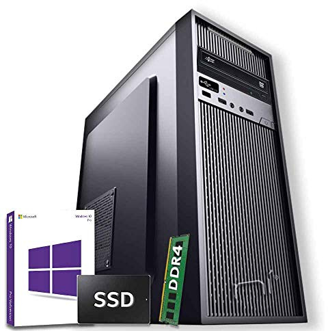 NONSOLOINFORMATICA PC fisso assemblato quad-core 8gb ram DDR4 240gb ssd windows 10 pro con licenza wifi incluso hdmi